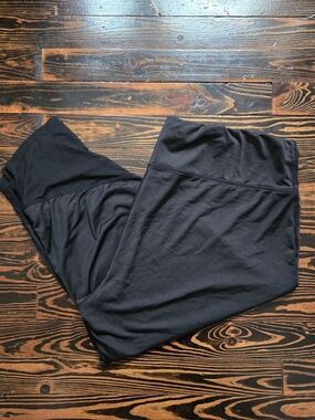 (3/$25) Pro Player Black Mesh Panel Capri Leggings High Waist Activewear Size 2X
